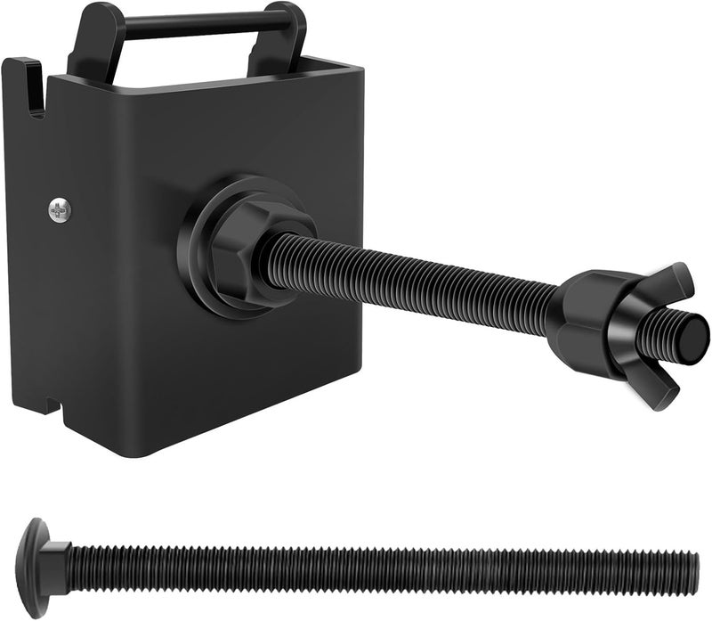 Qualward E Track Spare Tire Holder Mount for Enclosed Trailers, Spare Tire Carrier Bracket for Trucks, Garages, Warehouse and Semis, Upgraded E-Track Fittings Spare Wheel Carrier - Image 1